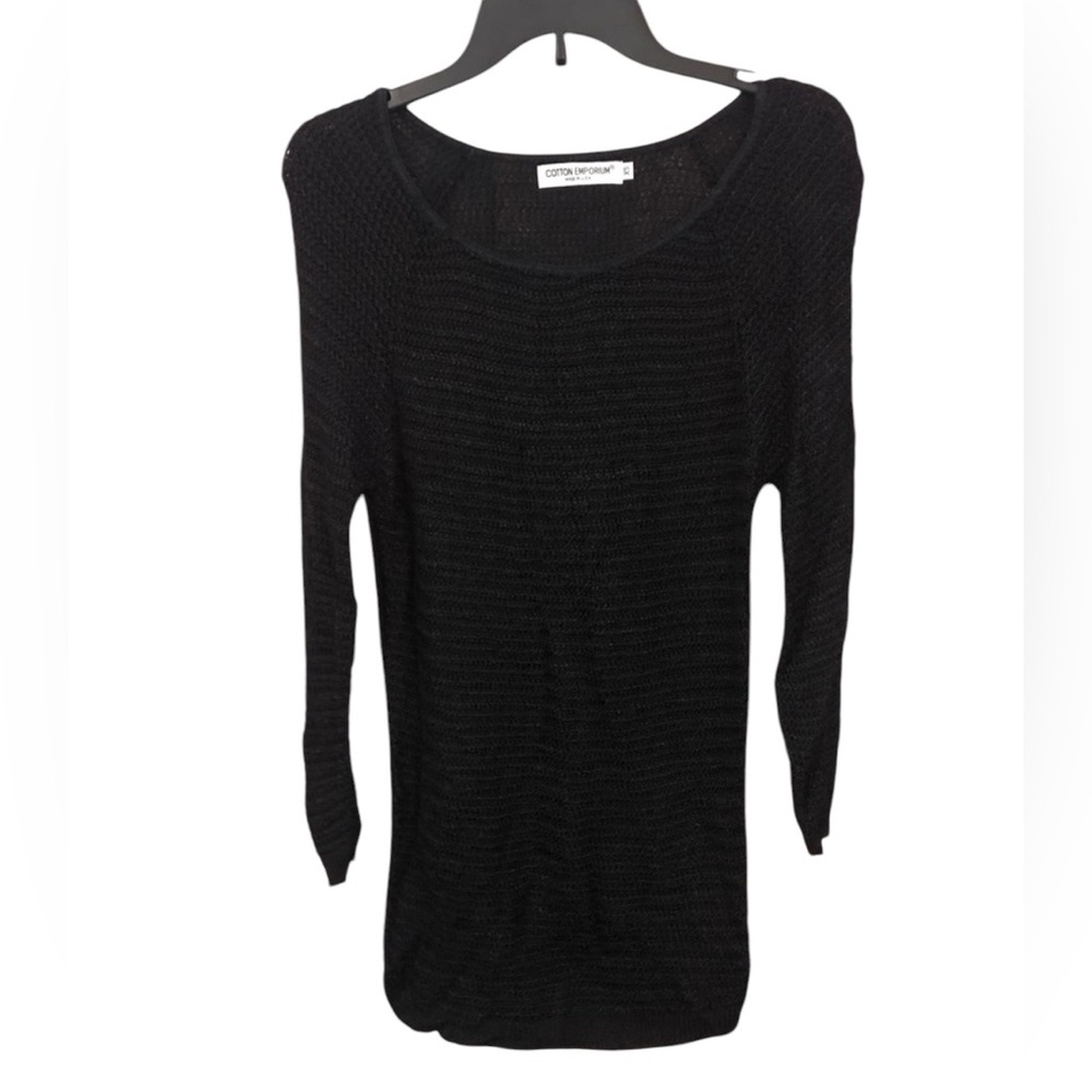 COTTON‎ EMPORIUM BLACK SWEATER XS